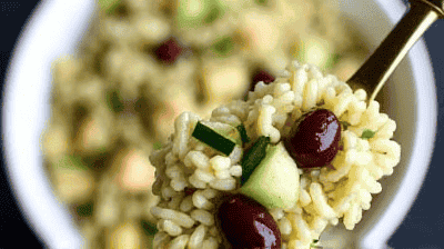 Greek Orzo Pasta Salad with Kalamata Olives Cucumber LemonDill Dressing