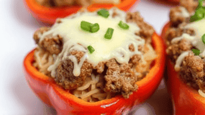 Philly Cheesesteak Stuffed Peppers LowCarb Twist All the Flavor Without the Bread