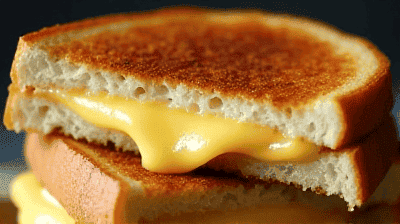 The Ultimate Grilled Cheese Sandwich 3 Cheese Blend Garlic Butter Crispy Sourdough Perfection